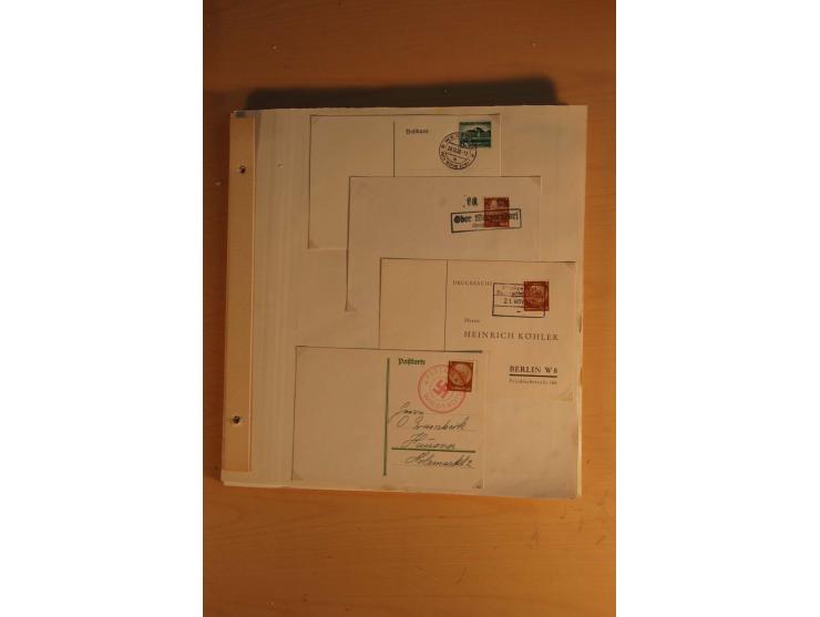 1938, umfangreiche, meist gestempelte und ungebrauchte Sammlung inkl. vielen Briefstücken, dabei bessere und kpl. Ausgaben, E