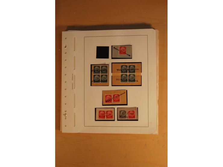 1938, umfangreiche, meist gestempelte und ungebrauchte Sammlung inkl. vielen Briefstücken, dabei bessere und kpl. Ausgaben, E
