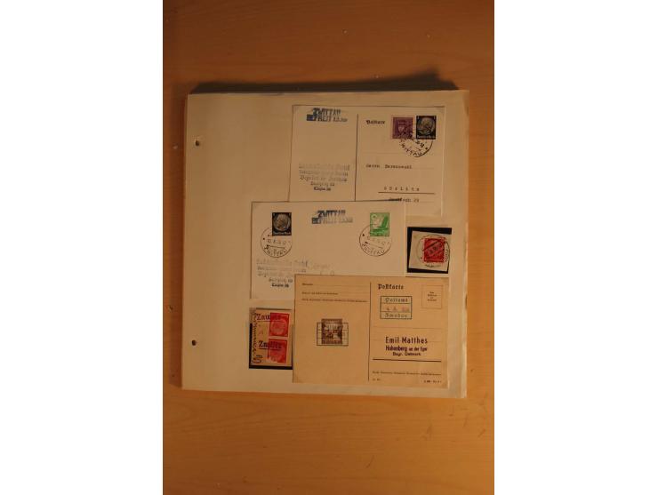 1938, umfangreiche, meist gestempelte und ungebrauchte Sammlung inkl. vielen Briefstücken, dabei bessere und kpl. Ausgaben, E
