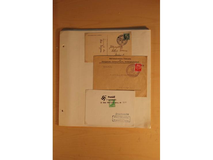 1938, umfangreiche, meist gestempelte und ungebrauchte Sammlung inkl. vielen Briefstücken, dabei bessere und kpl. Ausgaben, E
