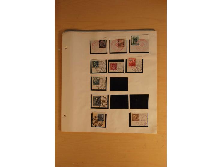1938, umfangreiche, meist gestempelte und ungebrauchte Sammlung inkl. vielen Briefstücken, dabei bessere und kpl. Ausgaben, E