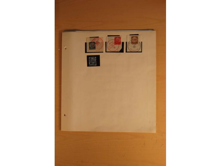 1938, umfangreiche, meist gestempelte und ungebrauchte Sammlung inkl. vielen Briefstücken, dabei bessere und kpl. Ausgaben, E