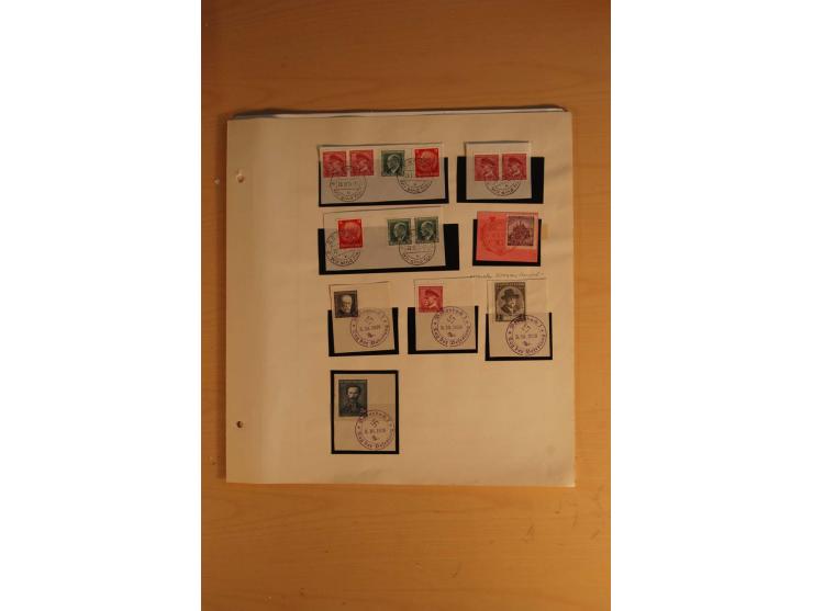 1938, umfangreiche, meist gestempelte und ungebrauchte Sammlung inkl. vielen Briefstücken, dabei bessere und kpl. Ausgaben, E