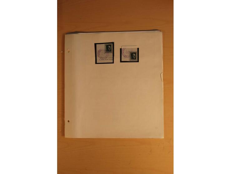 1938, umfangreiche, meist gestempelte und ungebrauchte Sammlung inkl. vielen Briefstücken, dabei bessere und kpl. Ausgaben, E