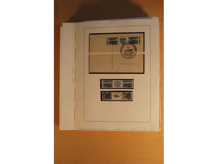 1938, umfangreiche, meist gestempelte und ungebrauchte Sammlung inkl. vielen Briefstücken, dabei bessere und kpl. Ausgaben, E