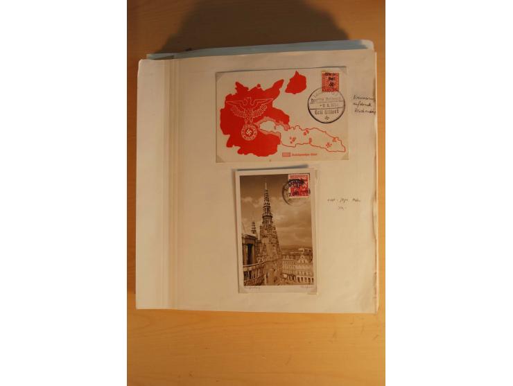 1938, umfangreiche, meist gestempelte und ungebrauchte Sammlung inkl. vielen Briefstücken, dabei bessere und kpl. Ausgaben, E