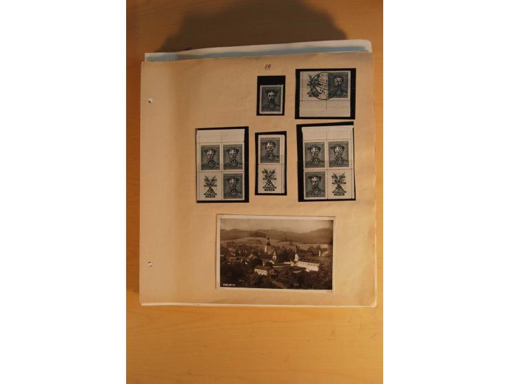 1938, umfangreiche, meist gestempelte und ungebrauchte Sammlung inkl. vielen Briefstücken, dabei bessere und kpl. Ausgaben, E
