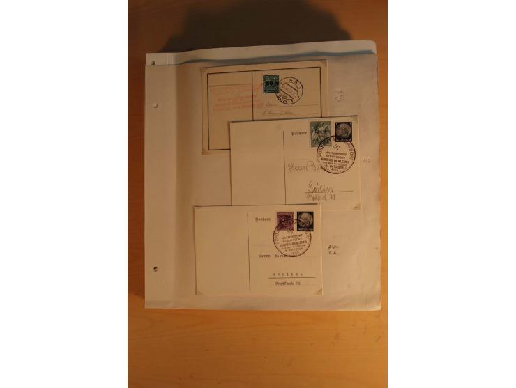 1938, umfangreiche, meist gestempelte und ungebrauchte Sammlung inkl. vielen Briefstücken, dabei bessere und kpl. Ausgaben, E