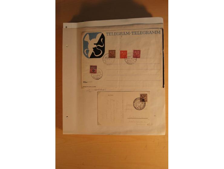 1938, umfangreiche, meist gestempelte und ungebrauchte Sammlung inkl. vielen Briefstücken, dabei bessere und kpl. Ausgaben, E