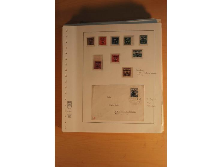1938, umfangreiche, meist gestempelte und ungebrauchte Sammlung inkl. vielen Briefstücken, dabei bessere und kpl. Ausgaben, E