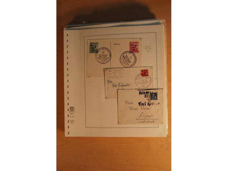 1938, umfangreiche, meist gestempelte und ungebrauchte Sammlung inkl. vielen Briefstücken, dabei bessere und kpl. Ausgaben, E