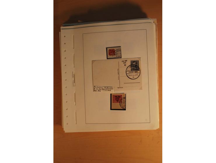 1938, umfangreiche, meist gestempelte und ungebrauchte Sammlung inkl. vielen Briefstücken, dabei bessere und kpl. Ausgaben, E