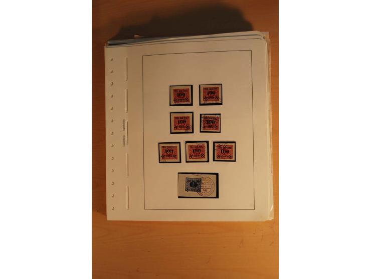 1938, umfangreiche, meist gestempelte und ungebrauchte Sammlung inkl. vielen Briefstücken, dabei bessere und kpl. Ausgaben, E