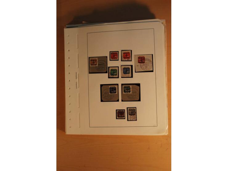 1938, umfangreiche, meist gestempelte und ungebrauchte Sammlung inkl. vielen Briefstücken, dabei bessere und kpl. Ausgaben, E