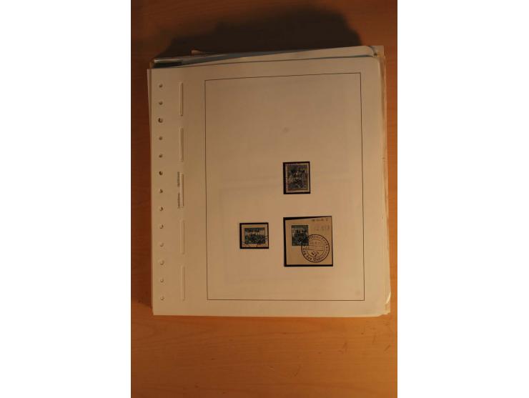 1938, umfangreiche, meist gestempelte und ungebrauchte Sammlung inkl. vielen Briefstücken, dabei bessere und kpl. Ausgaben, E