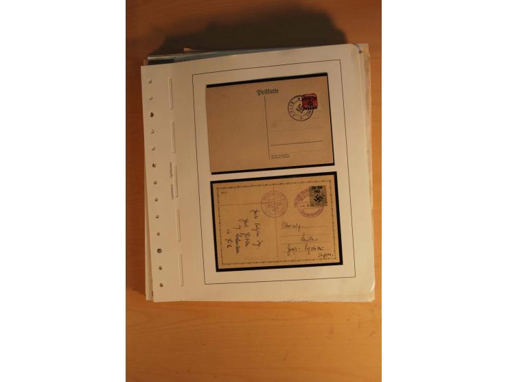 1938, umfangreiche, meist gestempelte und ungebrauchte Sammlung inkl. vielen Briefstücken, dabei bessere und kpl. Ausgaben, E