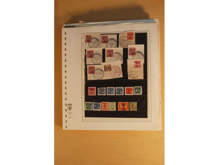 1938, umfangreiche, meist gestempelte und ungebrauchte Sammlung inkl. vielen Briefstücken, dabei bessere und kpl. Ausgaben, E