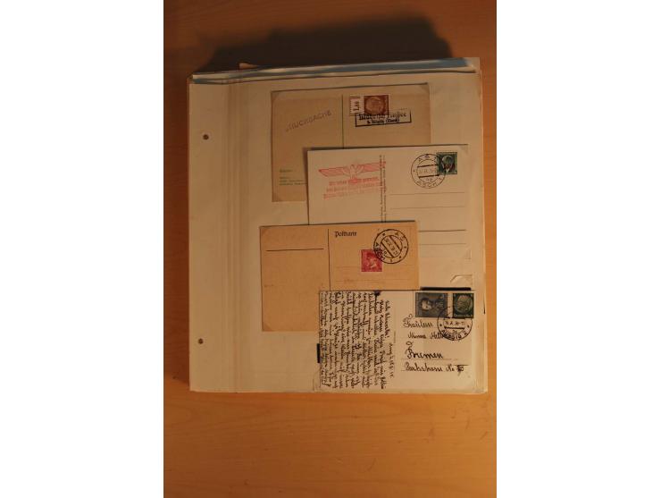 1938, umfangreiche, meist gestempelte und ungebrauchte Sammlung inkl. vielen Briefstücken, dabei bessere und kpl. Ausgaben, E