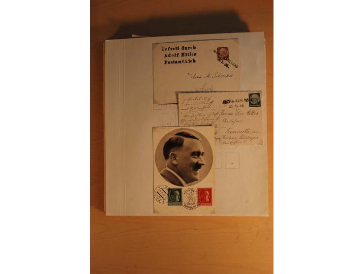 1938, umfangreiche, meist gestempelte und ungebrauchte Sammlung inkl. vielen Briefstücken, dabei bessere und kpl. Ausgaben, E