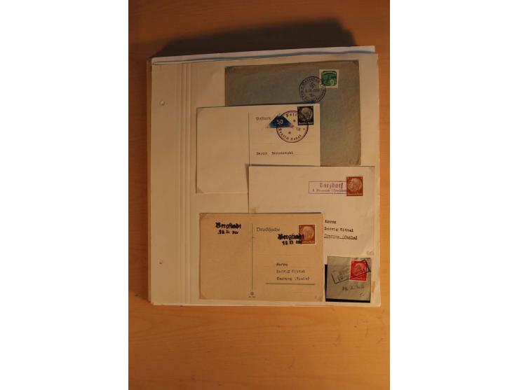 1938, umfangreiche, meist gestempelte und ungebrauchte Sammlung inkl. vielen Briefstücken, dabei bessere und kpl. Ausgaben, E