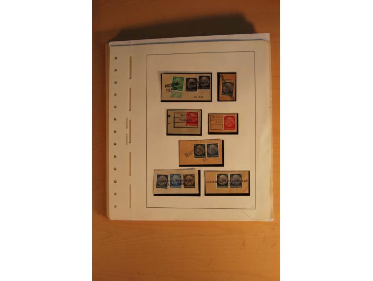 1938, umfangreiche, meist gestempelte und ungebrauchte Sammlung inkl. vielen Briefstücken, dabei bessere und kpl. Ausgaben, E