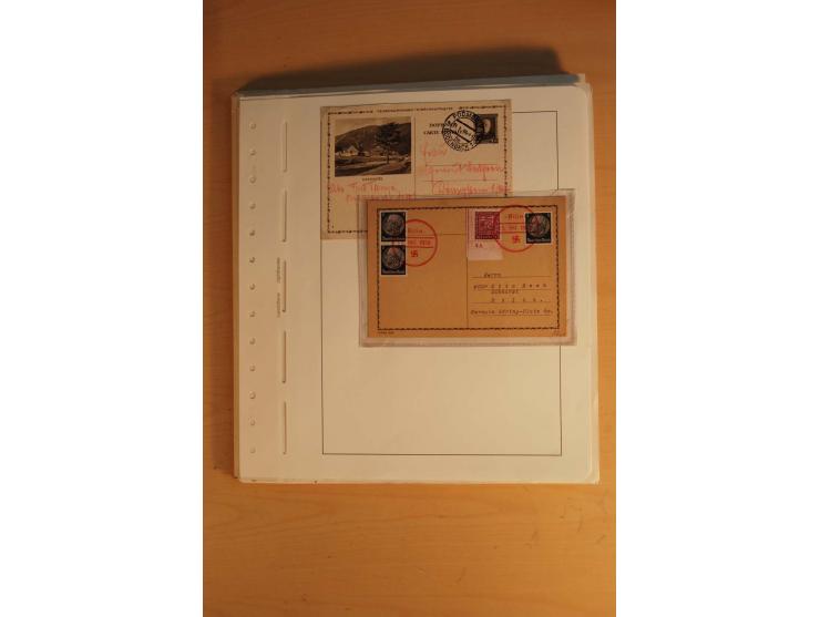 1938, umfangreiche, meist gestempelte und ungebrauchte Sammlung inkl. vielen Briefstücken, dabei bessere und kpl. Ausgaben, E