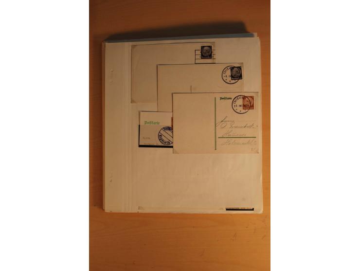 1938, umfangreiche, meist gestempelte und ungebrauchte Sammlung inkl. vielen Briefstücken, dabei bessere und kpl. Ausgaben, E