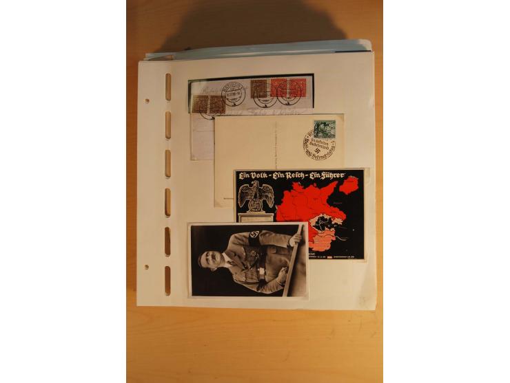 1938, umfangreiche, meist gestempelte und ungebrauchte Sammlung inkl. vielen Briefstücken, dabei bessere und kpl. Ausgaben, E