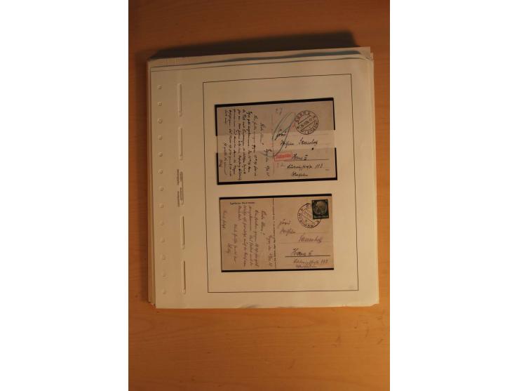 1938, umfangreiche, meist gestempelte und ungebrauchte Sammlung inkl. vielen Briefstücken, dabei bessere und kpl. Ausgaben, E