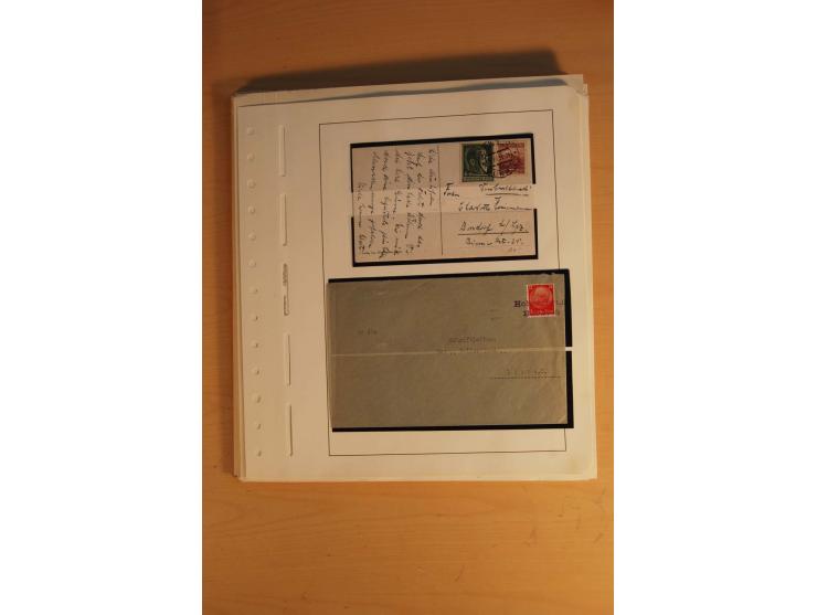 1938, umfangreiche, meist gestempelte und ungebrauchte Sammlung inkl. vielen Briefstücken, dabei bessere und kpl. Ausgaben, E