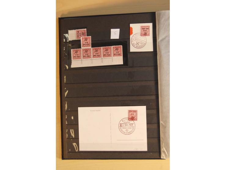 1938, Asch bis Rumburg, ungebrauchte, postfrische und gestempelte Sammlung mit einigen Briefen dabei diverse Befreiungsstempe