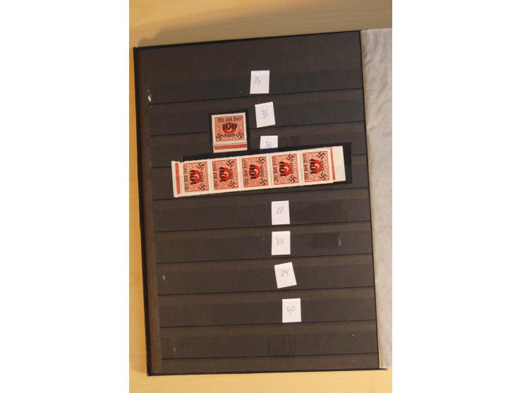 1938, Asch bis Rumburg, ungebrauchte, postfrische und gestempelte Sammlung mit einigen Briefen dabei diverse Befreiungsstempe