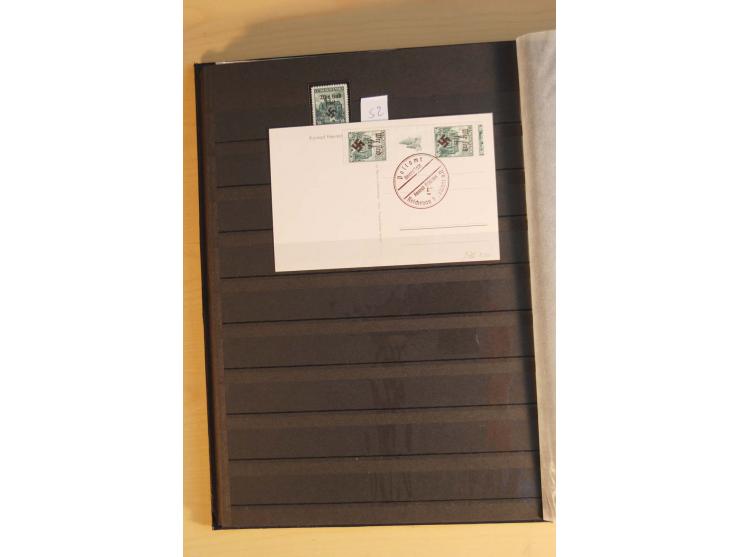 1938, Asch bis Rumburg, ungebrauchte, postfrische und gestempelte Sammlung mit einigen Briefen dabei diverse Befreiungsstempe