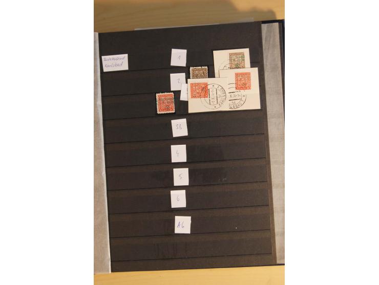 1938, Asch bis Rumburg, ungebrauchte, postfrische und gestempelte Sammlung mit einigen Briefen dabei diverse Befreiungsstempe