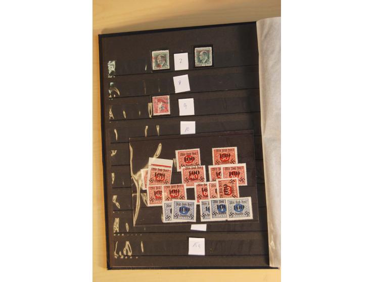 1938, Asch bis Rumburg, ungebrauchte, postfrische und gestempelte Sammlung mit einigen Briefen dabei diverse Befreiungsstempe