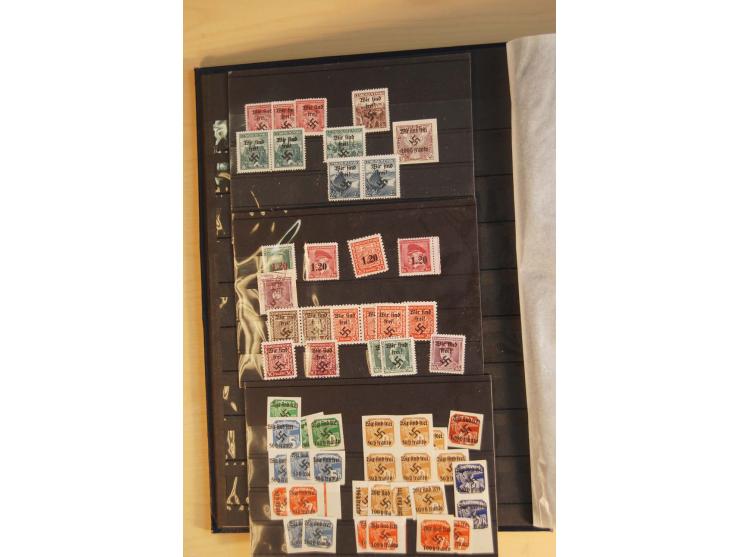 1938, Asch bis Rumburg, ungebrauchte, postfrische und gestempelte Sammlung mit einigen Briefen dabei diverse Befreiungsstempe