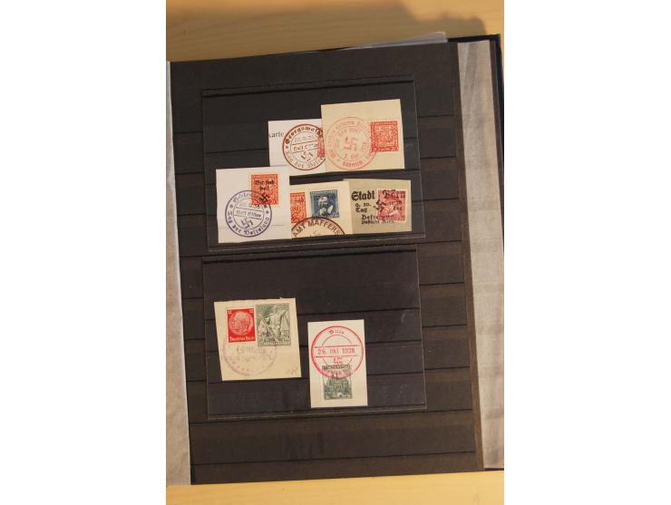 1938, Asch bis Rumburg, ungebrauchte, postfrische und gestempelte Sammlung mit einigen Briefen dabei diverse Befreiungsstempe