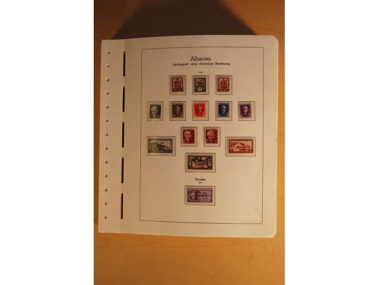 1939/45, umfangreiche postfrische und ungebrauchte Sammlung im Vordruckalbum mit vielen kompletten und besseren Ausgaben, etl
