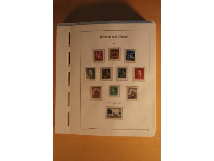 1939/45, umfangreiche postfrische und ungebrauchte Sammlung im Vordruckalbum mit vielen kompletten und besseren Ausgaben, etl