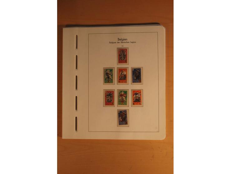 1939/45, umfangreiche postfrische und ungebrauchte Sammlung im Vordruckalbum mit vielen kompletten und besseren Ausgaben, etl