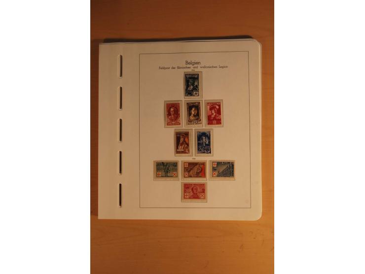 1939/45, umfangreiche postfrische und ungebrauchte Sammlung im Vordruckalbum mit vielen kompletten und besseren Ausgaben, etl