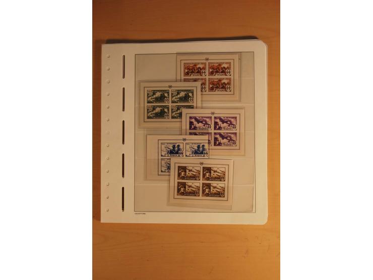 1939/45, umfangreiche postfrische und ungebrauchte Sammlung im Vordruckalbum mit vielen kompletten und besseren Ausgaben, etl