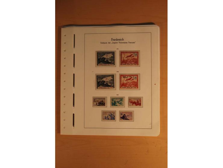 1939/45, umfangreiche postfrische und ungebrauchte Sammlung im Vordruckalbum mit vielen kompletten und besseren Ausgaben, etl