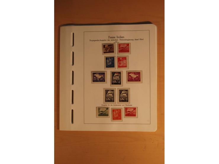 1939/45, umfangreiche postfrische und ungebrauchte Sammlung im Vordruckalbum mit vielen kompletten und besseren Ausgaben, etl