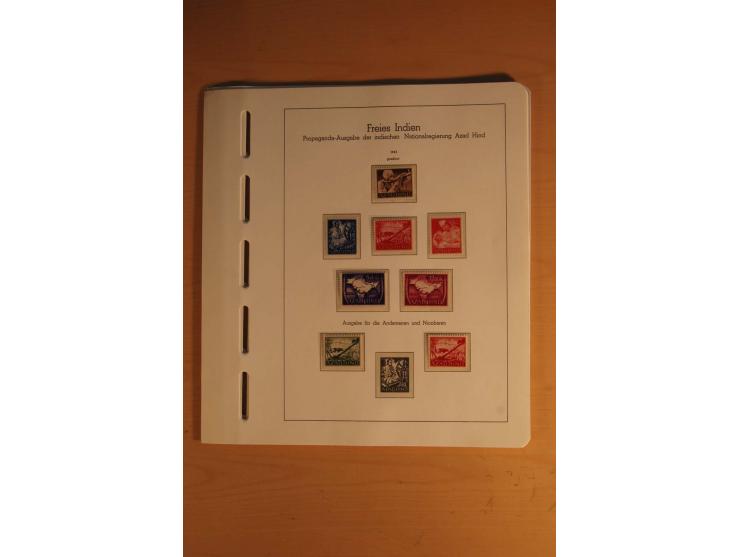 1939/45, umfangreiche postfrische und ungebrauchte Sammlung im Vordruckalbum mit vielen kompletten und besseren Ausgaben, etl
