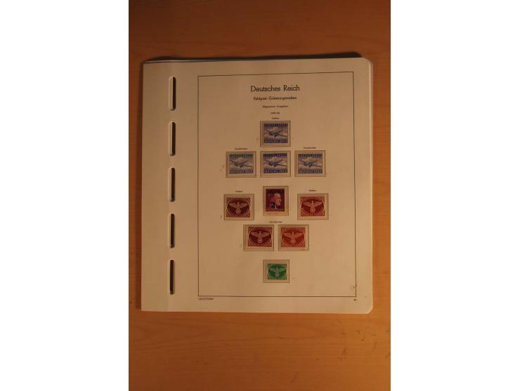 1939/45, umfangreiche postfrische und ungebrauchte Sammlung im Vordruckalbum mit vielen kompletten und besseren Ausgaben, etl
