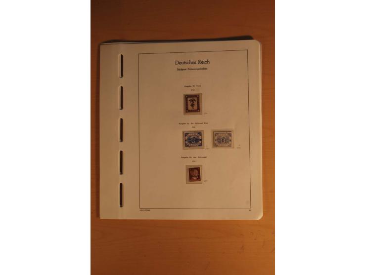 1939/45, umfangreiche postfrische und ungebrauchte Sammlung im Vordruckalbum mit vielen kompletten und besseren Ausgaben, etl