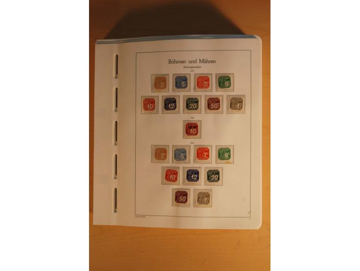1939/45, umfangreiche postfrische und ungebrauchte Sammlung im Vordruckalbum mit vielen kompletten und besseren Ausgaben, etl