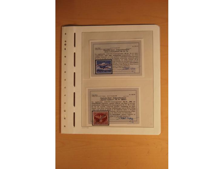 1939/45, umfangreiche postfrische und ungebrauchte Sammlung im Vordruckalbum mit vielen kompletten und besseren Ausgaben, etl