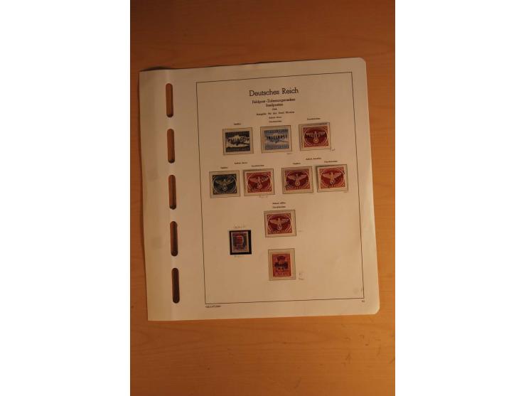 1939/45, umfangreiche postfrische und ungebrauchte Sammlung im Vordruckalbum mit vielen kompletten und besseren Ausgaben, etl
